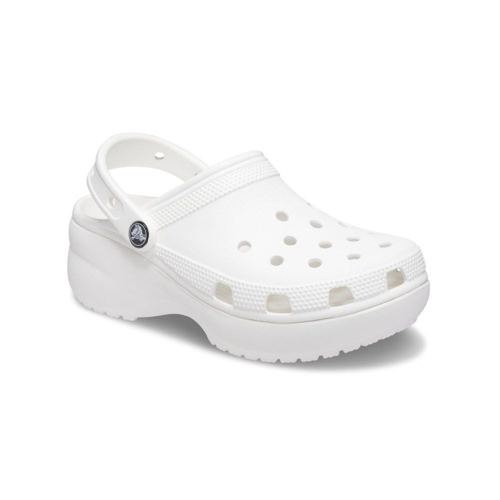 



 ♞,♘[ของแท้ 100%] Crocs Classic Platform Clog ผู้หญิงรองเท้าลำลองพื้นหนาสีขาว