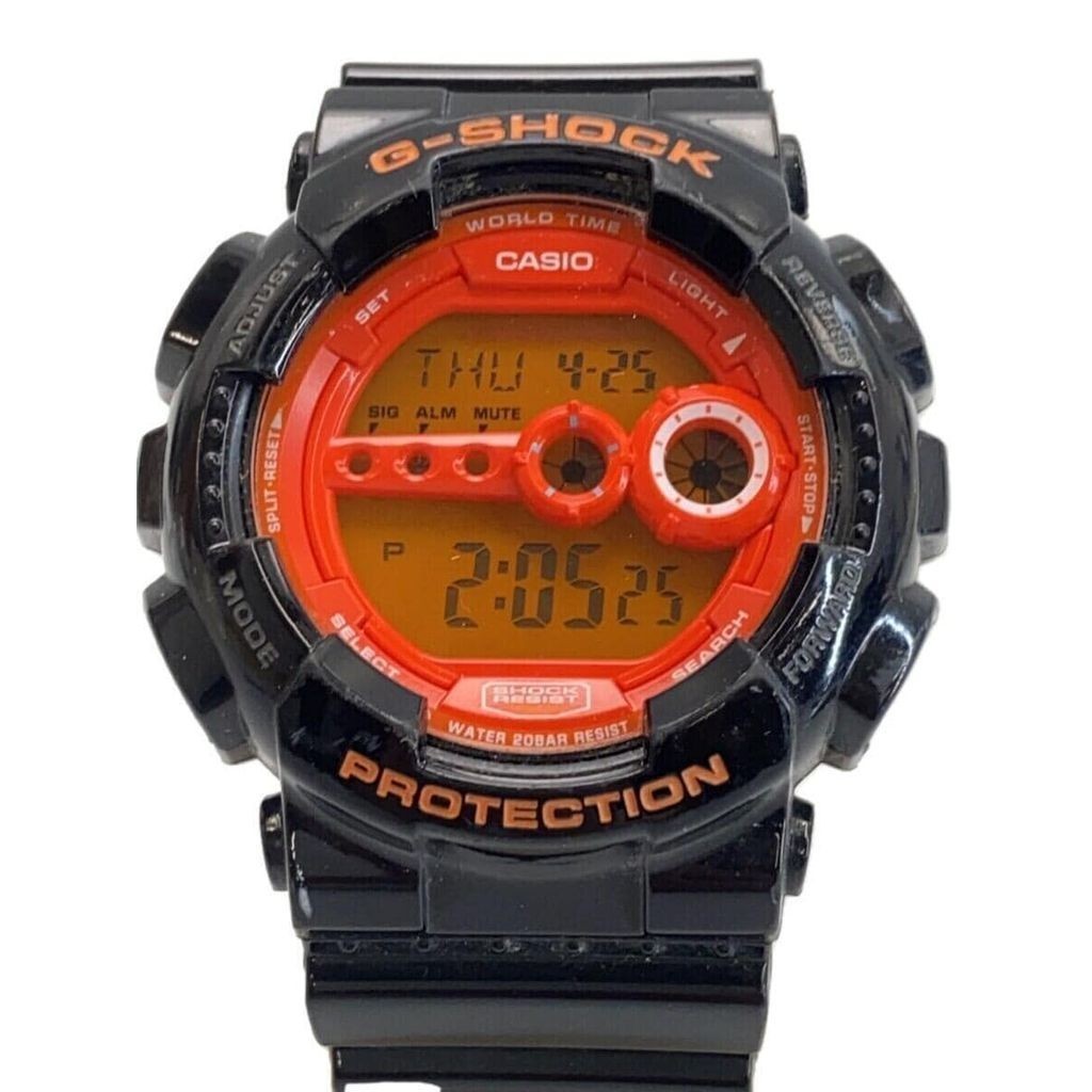 Casio นาฬิกาข ้ อมือ G-Shock Black Men 's Digital Quartz ส ่ งตรงจากญี ่ ปุ ่ นมือสอง
