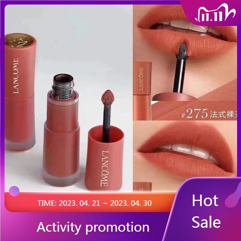 Yolo Lancome Pure Nude Lip Glaze Two-Piece Set Love Heart Style Lipstick Gift 275#279#