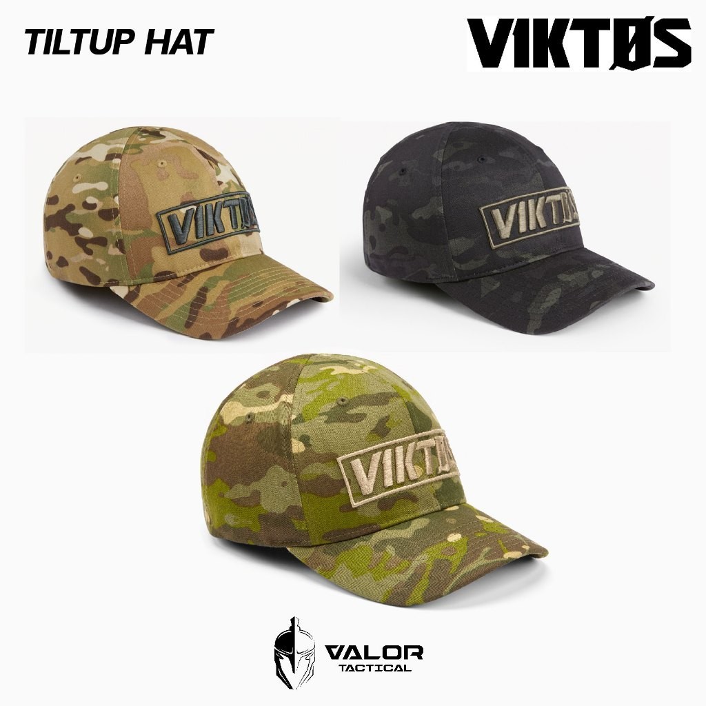 ♞,♘Viktos - Hat Tilt Up หมวกแก็ปกันแดด เบสบอล เหมาะสำหรับผู้ชายและผู้หญิง ปักโลโก้แบรนด์