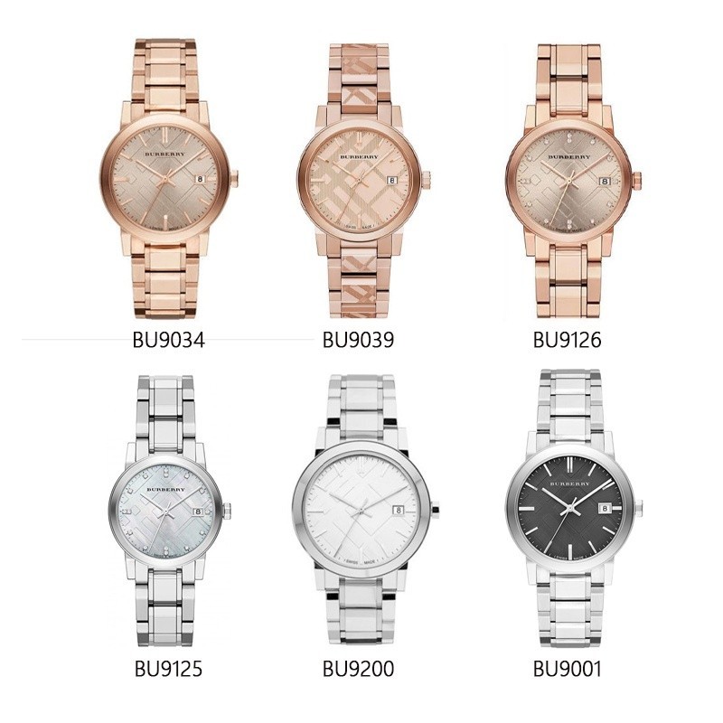 ♞,♘,♙BURBERRY นาฬิกาข้อมือ burberry watch นาฬิกาแบรนด์เนม นาฬิกาข้อมือผู้หญิง ของแท้ 100% BU9001 BU