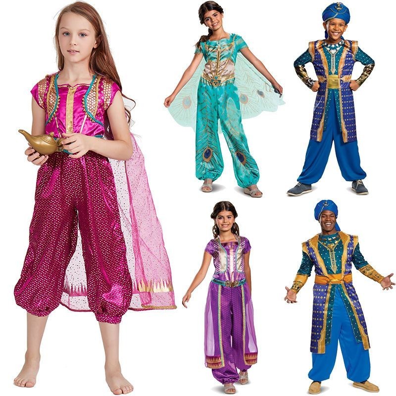 Halloween Children's Day Arabian Aladdin Magic Lamp Costume Dance Performance Princess Jasmine Cosp