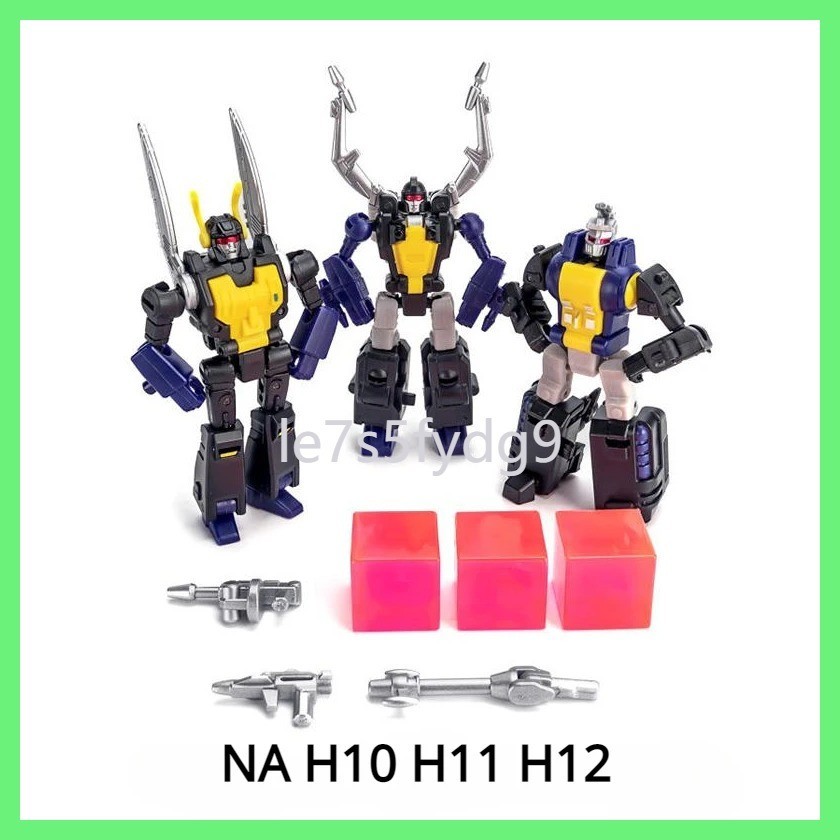 【NEW】NewAge Transformation NA H10 H11 H12 Insecticon KICKBACK SHRAPNEL Bombshell Sets Mini Action F