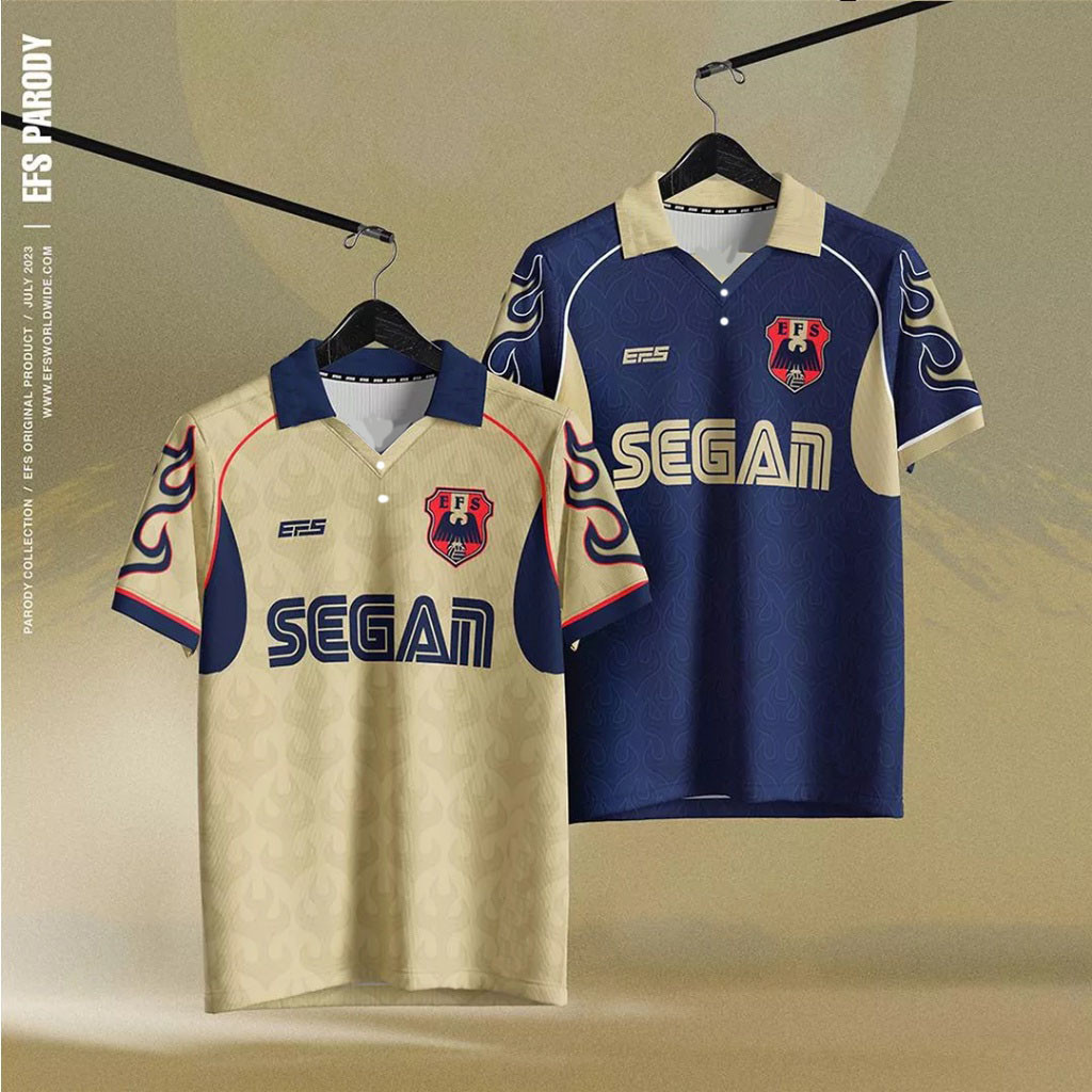 Efs PARODY เสื้อโปโลแขนสั้นลําลอง คอปก สไตล์เรโทร สําหรับผู้ชาย และผู้หญิง