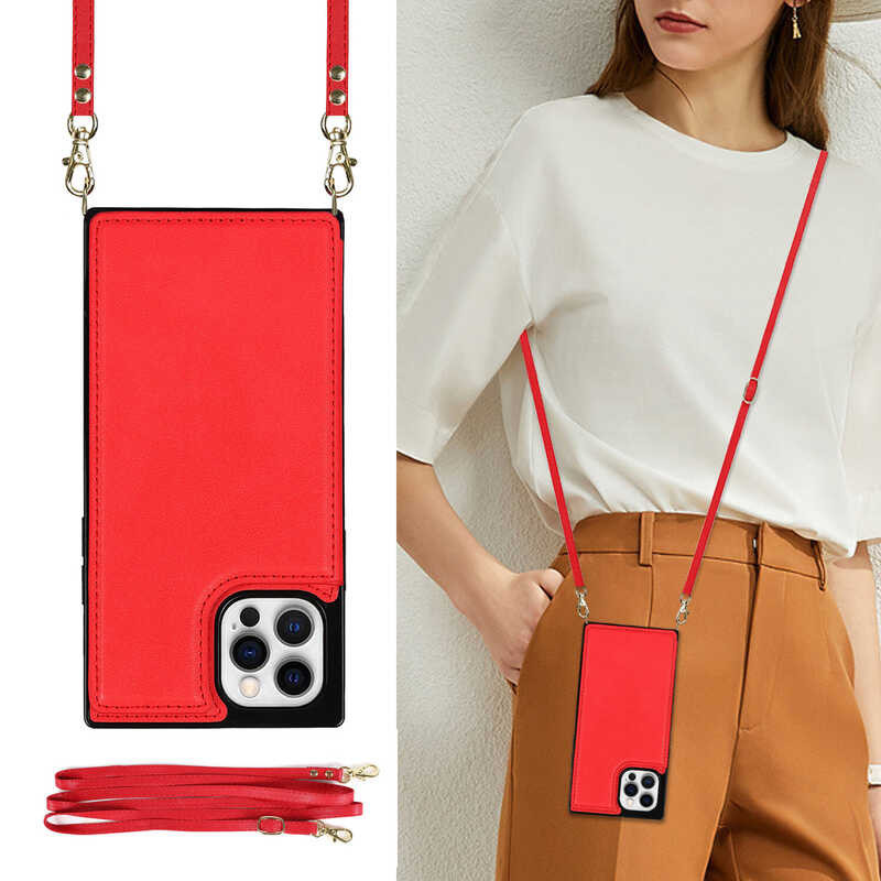 ❤ Crossbody Wallet Case For 15 14 Iphone 13 Pro Max Mini 12 Iphone 11 XS MAX XR 7 8 Plus With Car