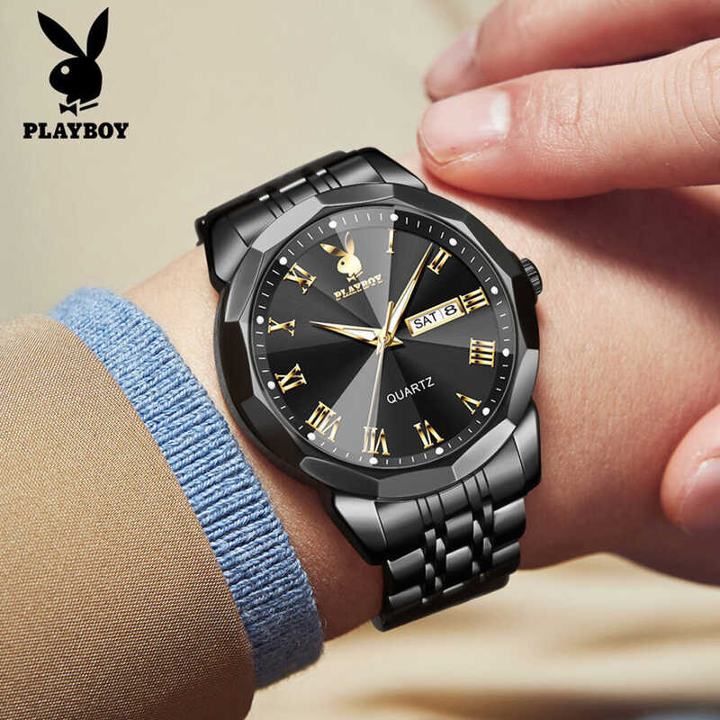 ผู้ชายนาฬิกาลำลองอย่างเป็นทางการร้านค้าเดิมกั  Playboy