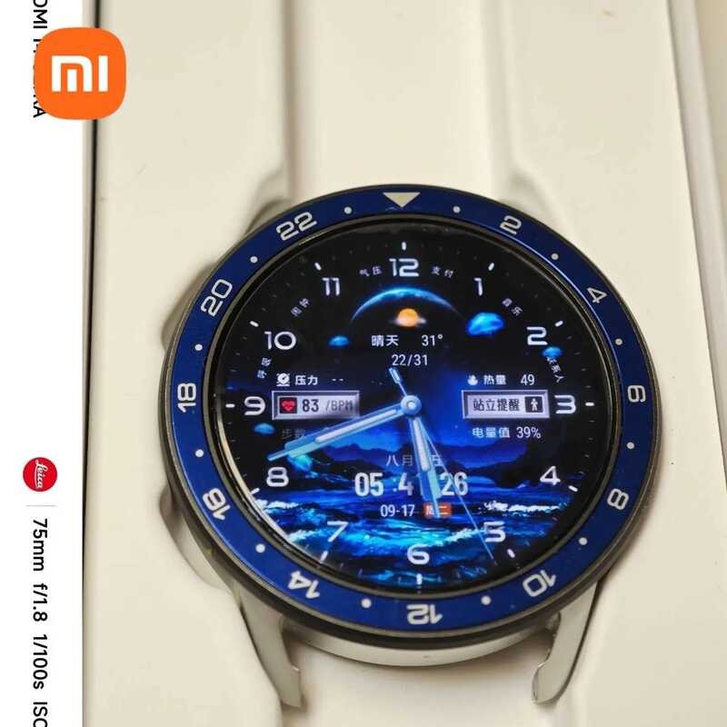 Snap-On Bezel Dial กรอบถอดแบบหมุนวัสดุโลหะสแตนเลสเหมาะสําหรับ Xiaomi Watch S3 Mi S4