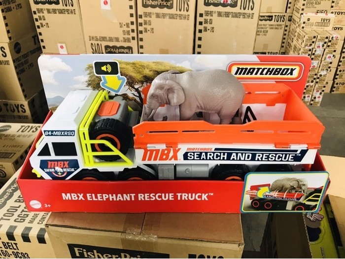 Matchbox Series Elephant Emergency Rescue Truck Set Soundmaking Toy GMH44
