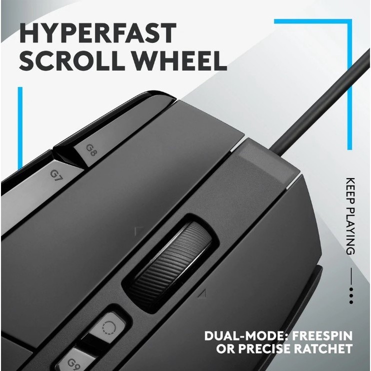 



 ♞,♘,♙️เมาส์เกมมิ่ง️ LOGITECH G502 X Wired Gaming Mouse HERO 25K 25,600 DPI ออกแบบใหม่เพื่อให้ม