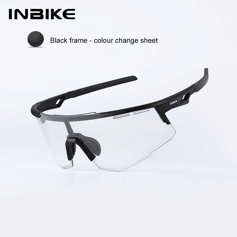 Cycling Glasses INBIKE Photochromic UV Protection Unisex Men Women Tr90 Frame Polarized Sports Mountain Bike Sunglasses