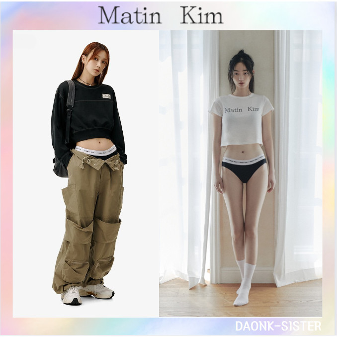 [MATIN Kim] MATIN KIM LOGO BAND BIKINI BRIEF 4 สี ของแท้ 100%