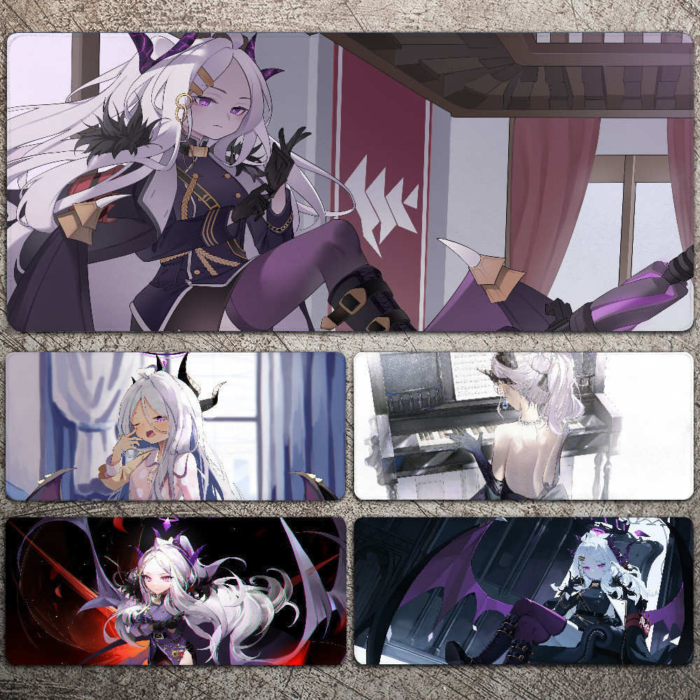 Sorasaki Hina Blue Archive Mousepad Mousepad แผ่นรองเมาส์สําหรับเล่นเกมขนาดใหญ่ LockEdge หนาแป้นพิมพ์คอมพิวเตอร์โต๊ะโต๊ะ