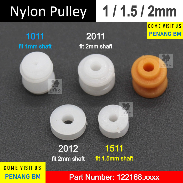[Nilon] Gear Pulley Plastik for Projek Hobi (Nylon) Plastic Pulley Gear for Hobby Projects