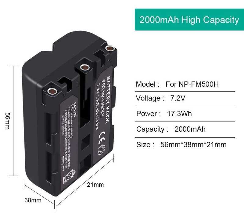 ❤️ Np-Fm500h แบตเตอรี่กล้องสำหรับ Sony Np-Fm50 Np-Fm51 Np-Fm30 Np-Fm55h Dcr-Pc101 A100ชุด Dcr-P