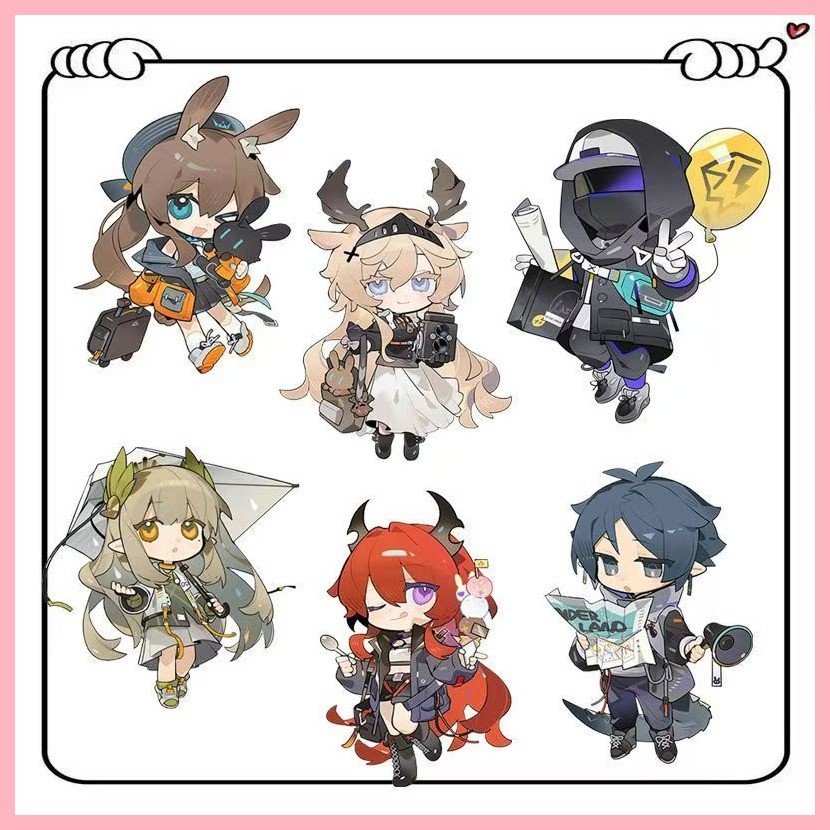 พวงกุญแจจี้ของขวัญ Arknights Muelsyse Texas Lappland Arknights Muelsyse Texas Lappland Tomorrows Ark