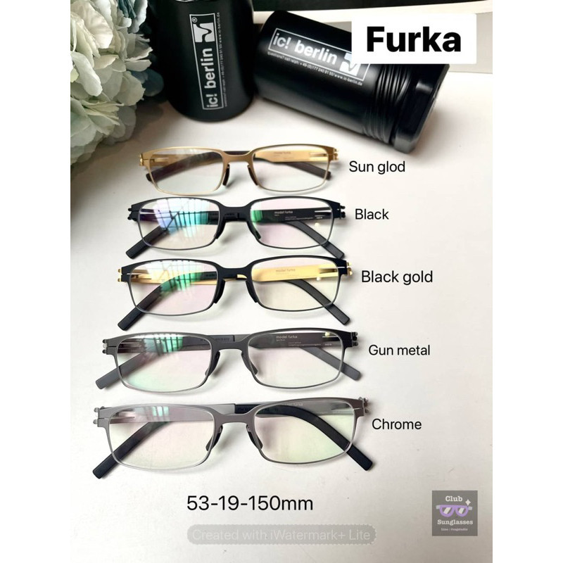 ♞,♘,♙กรอบแว่น ic berlin Furka (premium)