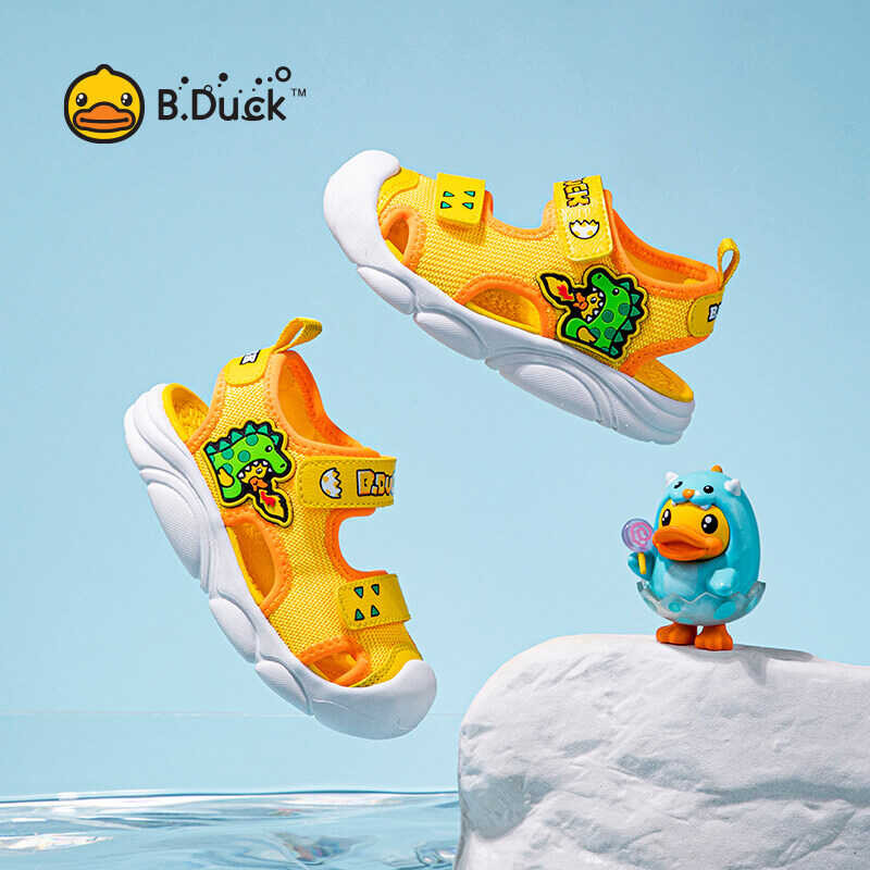 ❤ B.Duckรองเท้าแตะเป็ดรองเท้าแตะเด็กผู้หญิงยืดหยุ่นแล