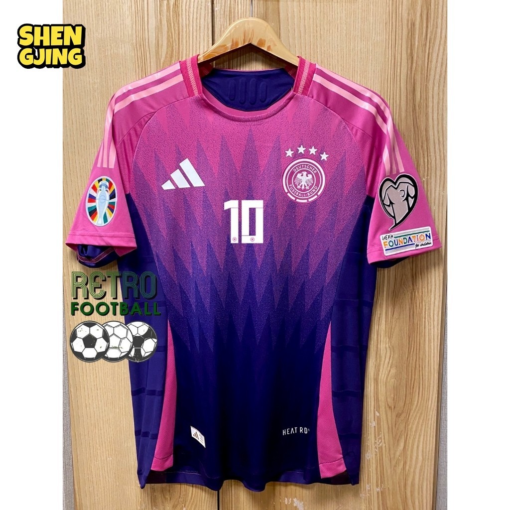 เสื้อฟุตบอลทีมชาติ เยอรมัน Away เยือน ยูโร2024 [ PLAYER ] เกรดนักเตะ พร้อมชื่อเบอร์นักเตะในทีมครบทุกคน+อาร์มยูโร 2ข้าง