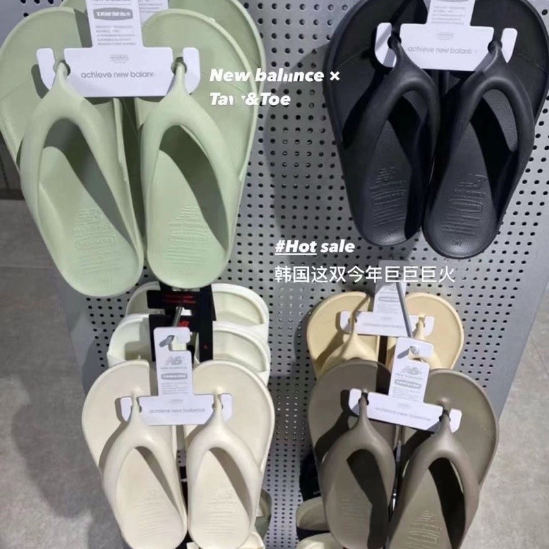 พร้อมส่ง , รองเท้าแตะ NB TAW&TOE ชายและหญิง , น้ำหนักเบา , อ่อนนุ่ม , ใส่สบาย , รองเท้าแตะแบบหนีบ เ