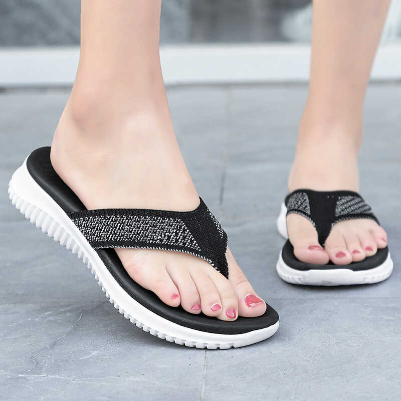 Walk Skechers_รองเท้าแตะผู้หญิง Go Flex-Blossoms รองเท้าแตะส้นแบน