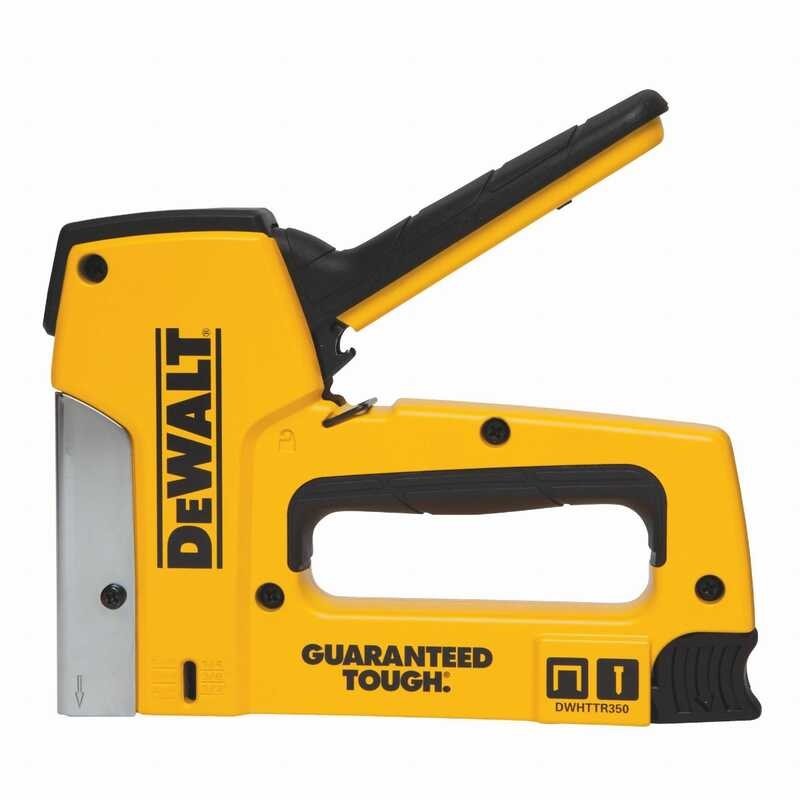 Heavy-Duty Aluminum DWHTTR350 Stapler/Brad Nailer , Yellow