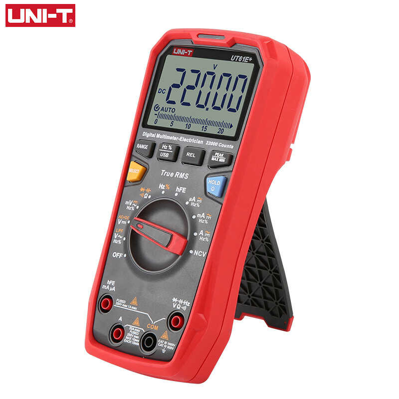 UT61E UNI-T มืออาชีพมัลติมิเตอร์ดิจิตอล UT61D UT61B + DC AC 1000V 60mF /