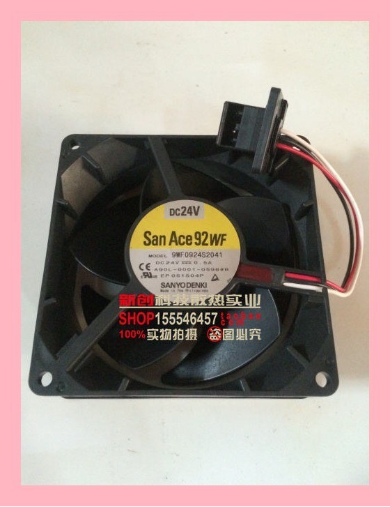 Sanyo 9WF0924S2041 24V0.5A พัดลมพัดลมเดิม A90L-0001-0598#B