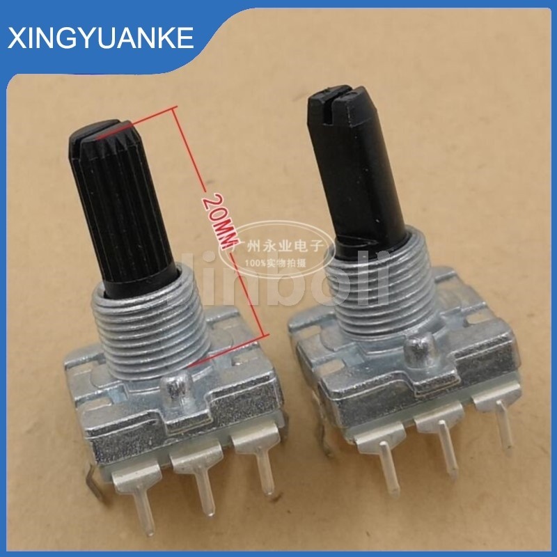 2pcs EC16 ประเภทโรตารี Encoder 3Pins 360 องศาหมุนเครื่องขยายเสียงสวิทช์ระดับเสียง 24 ตําแหน่งดิจิตอล Pulse Potentiometer