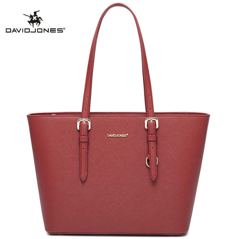 ❤ David Jones Paris Women Handbag Pu Leather Female Crossbody Large Lady Shoulder Bag