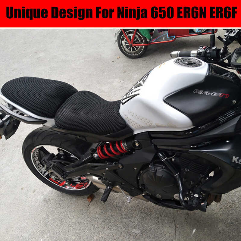❤ For Kawasaki Ninja 650 Er6n Er6f Seat Cowl Cushion Cover Net 3D Mesh Protector Motorcycle Ac