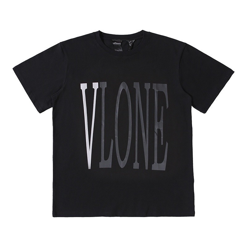 เสื้อยืดแขนสั้นลําลอง ผ้าฝ้าย ทรงหลวม สะท้อนแสง ลาย VLONE 3M แฟชั่นสําหรับผู้ชาย และผู้หญิง และนักเ