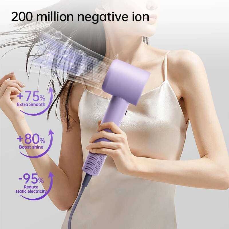 ❥ Tjean ไดร์เป่าผมเป่าลมขนาดเล็กความเร็วสูงเครื่องเป่าผมได้200ล้านไอออนลบ35ความเร็วลมเมตร/วินาท