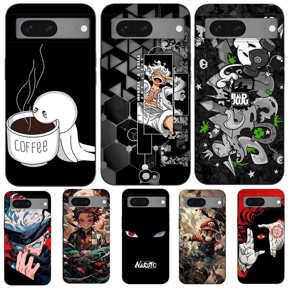 สําหรับ Google Pixel 7 สําหรับ Google Pixel 7 Pro Soft Case เคส tpu สีดําตลก Punk