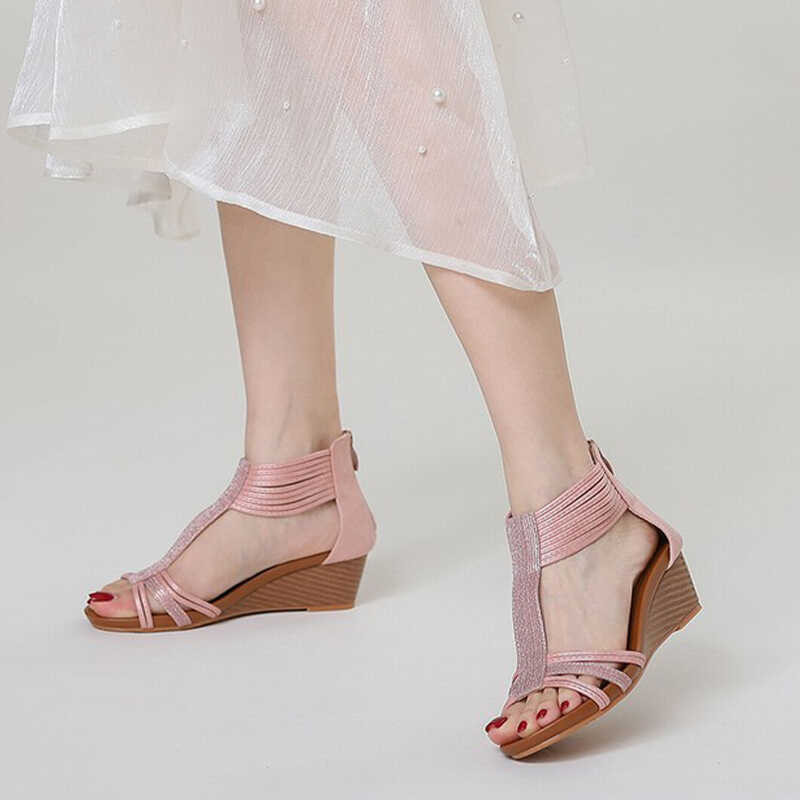 Fashion Casual ❤ Wedges Sandals Vintage Roman Wedges Heels
