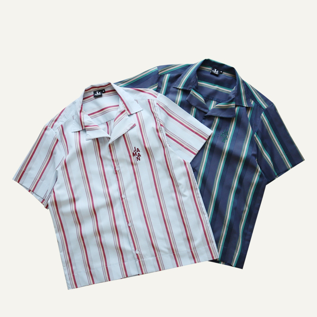 【 Jucidao557.th 】JAMANBKK / JAMAN CROP SHIRT / เสื้อครอปเชิ้ต ทรง OVERSIZE