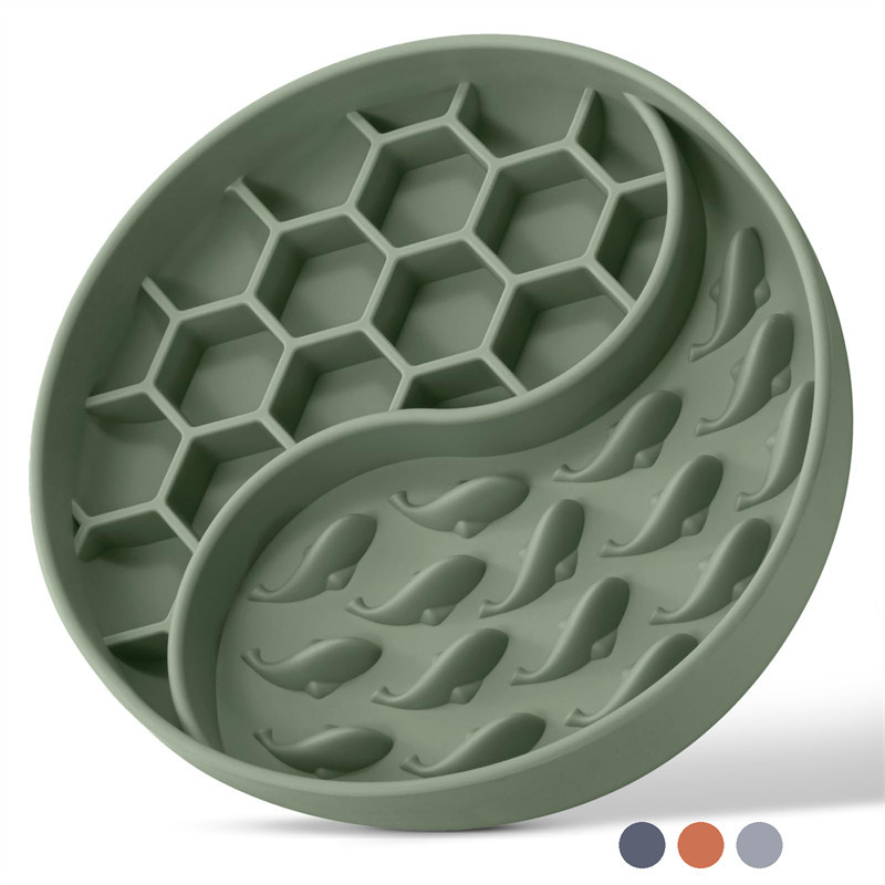 เบเนปาว อาหารเกรดซิลิโคนป้อนช้าชามสุนัข บีพีเอ-ฟรี ปลอดสารพิษขยายเวลากินส่งเสริมย่อยฐานถ้วยดูดทําความสะอาดง่ายเสริมการกินสนุกสําหรับสัตว์เลี้ยงขนาดกลางขนาดเล็ก