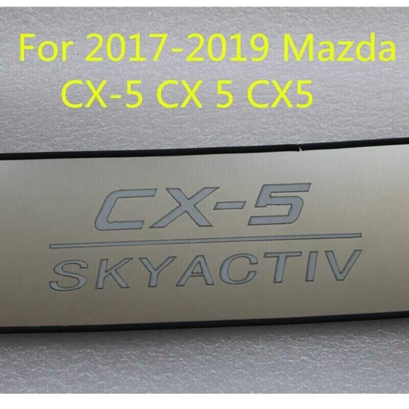 ❤ REAR OUTER BUMPER PROTECTOR TRIM DOOR SILL SCUFF COVER PLATE ACCESSORIES Fit For Mazda Cx-5 Cx5
