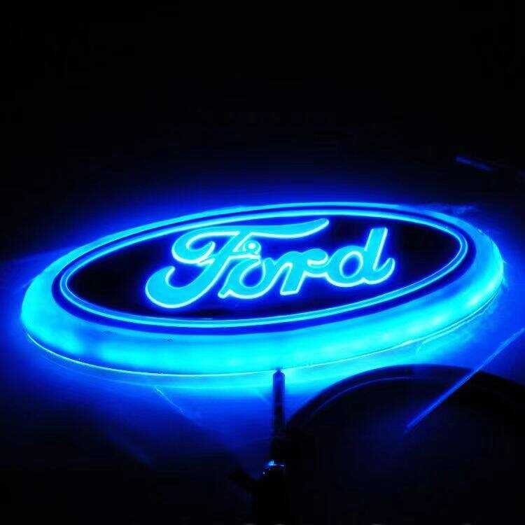 ❤ 4D Led Light Sticker Badge Emblem Auto Accessories For Ford Ranger Everest Wildtrak Mustang Ter