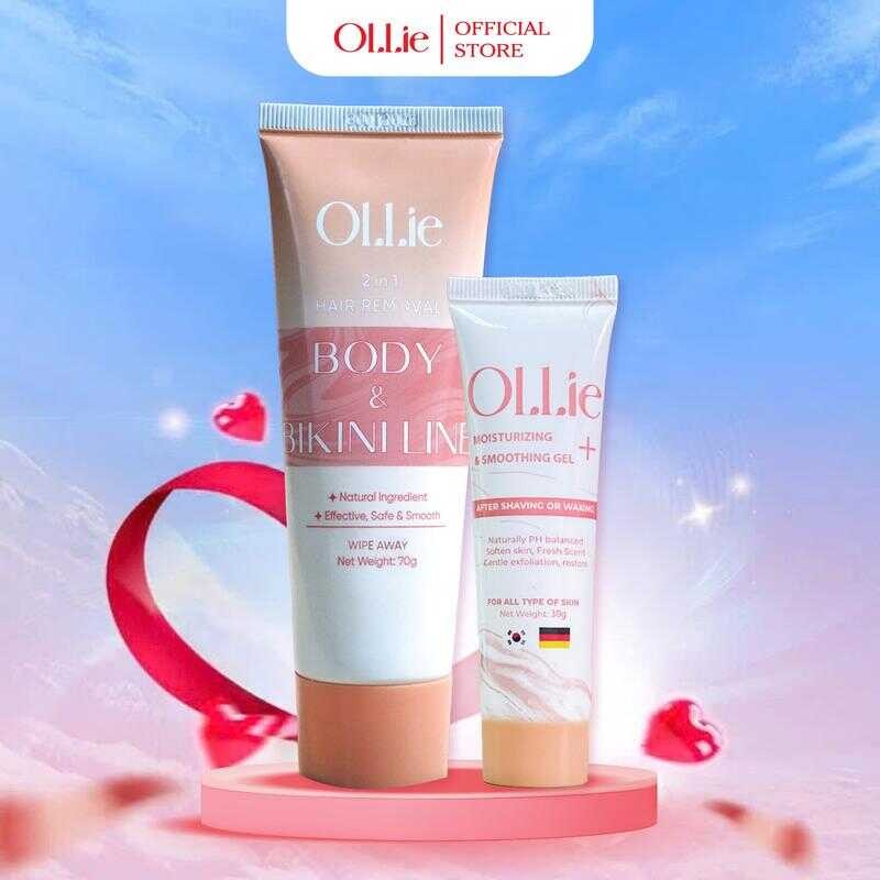 ครีมกำจัดขน แว็กซ์ และที่โกน OLLIE สำหรับผู้ชายและผู้หญิง รองรับการกำจัดขนอย่างรวดเร็ว ปลอดภัย และอ่