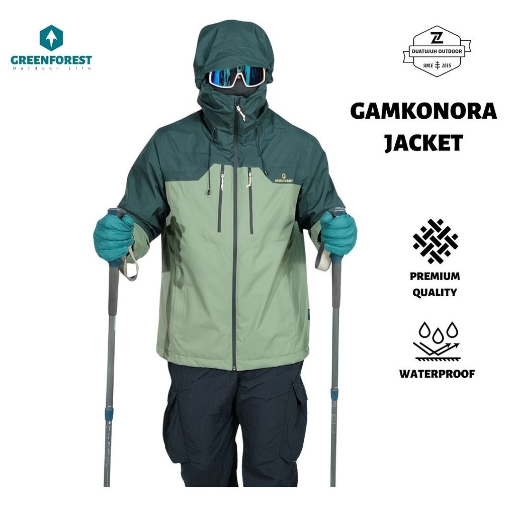 ในสต็อก Greenforest Gamkonora Waterproof Gorpcore Jacket