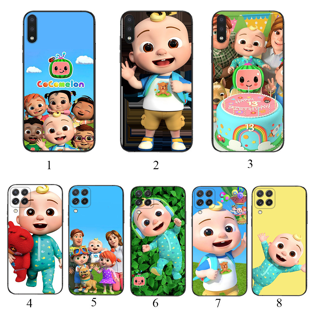 Redmi 9 t 6A 7A 8A 9A 9C NFC หมายเหตุ 9T K70 e K70 Pro U6 cocomelon นุ่มสีดําเคสโทรศัพท์