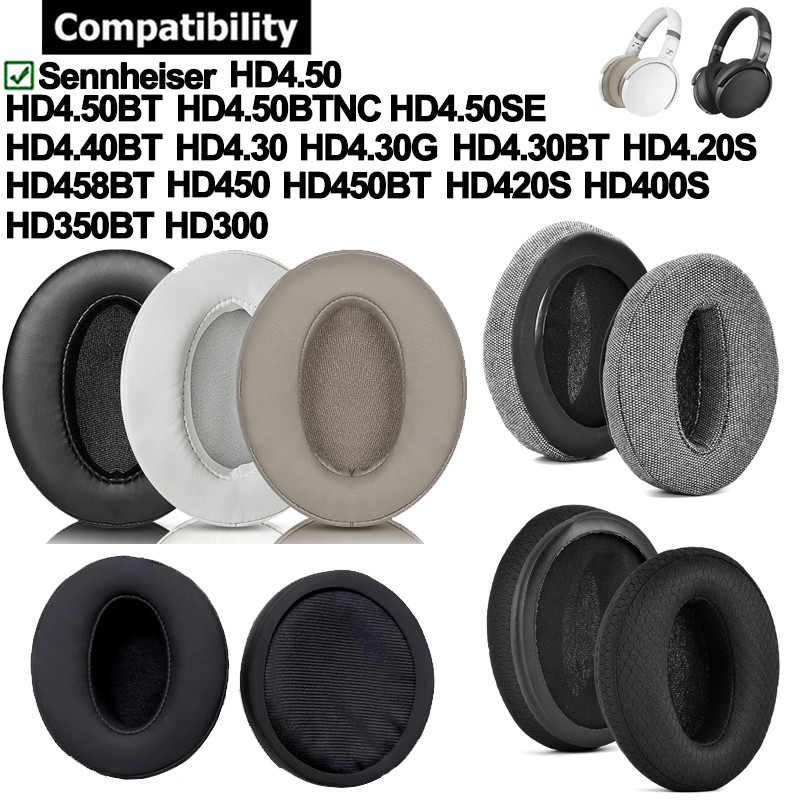 แผ่นฟองน้ําครอบหูฟัง สําหรับ Sennheiser HD4.50 HD4.50BT HD4.40BT HD4.30BT HD4.20S HD450 HD458BT HD42