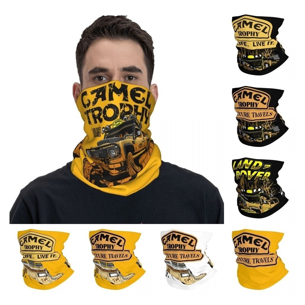 Camel Trophy Merch ชุด Off Road Defender 110 ผ้าพันคอคอ Gaiter Overland รถผ้าพันคอ Multi-ใช้ผ้าพันคอวิ่งสําหรับชาย