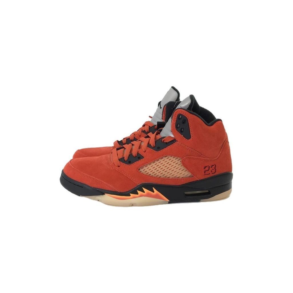 Nike Air Jordan 5 2 8 รองเท้าผ้าใบ หนังกลับ ข้อสูง สีแดง จากญี่ปุ่น มือสอง
