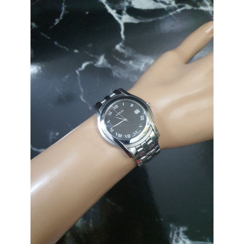 ♞,♘Used Gucci 5500M นาฬิกากุชชี่มือสอง ของแท้ สภาพดี