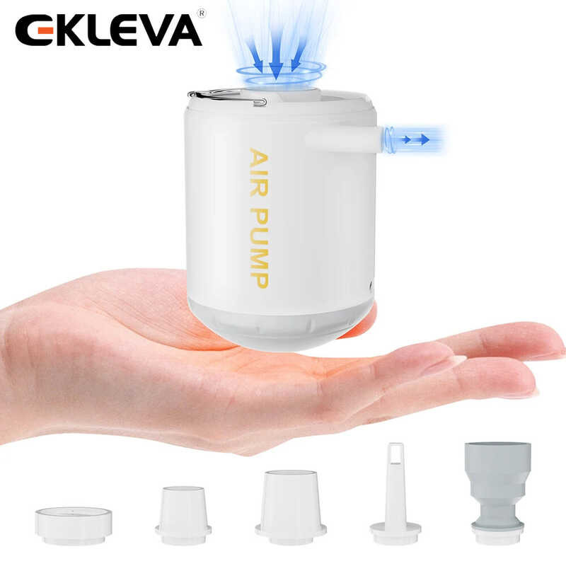 EKLEVA ปั๊มขนาดเล็กพกพาได้,เครื่องอัดอากาศสำหรับตั้งแ