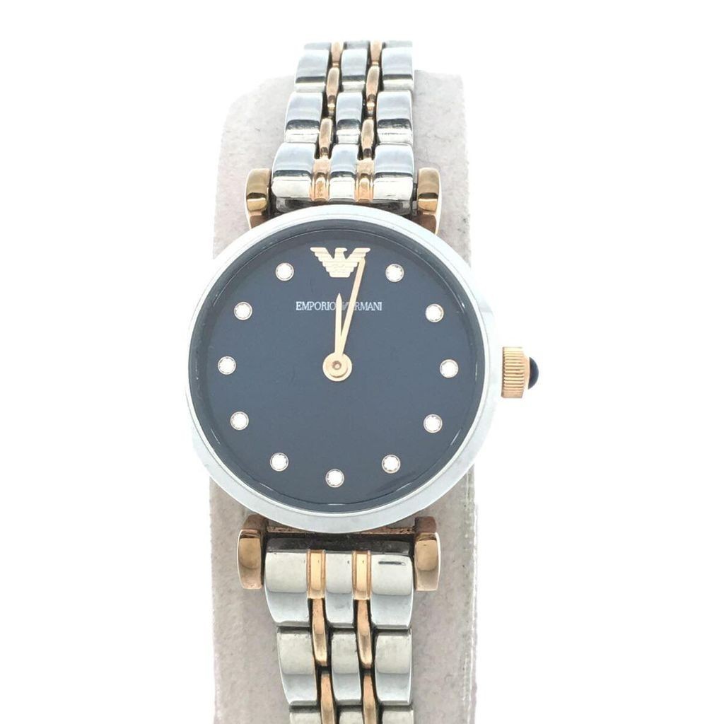 Emporio Armani Wrist Watch Navy Women Direct from Japan Secondhand
