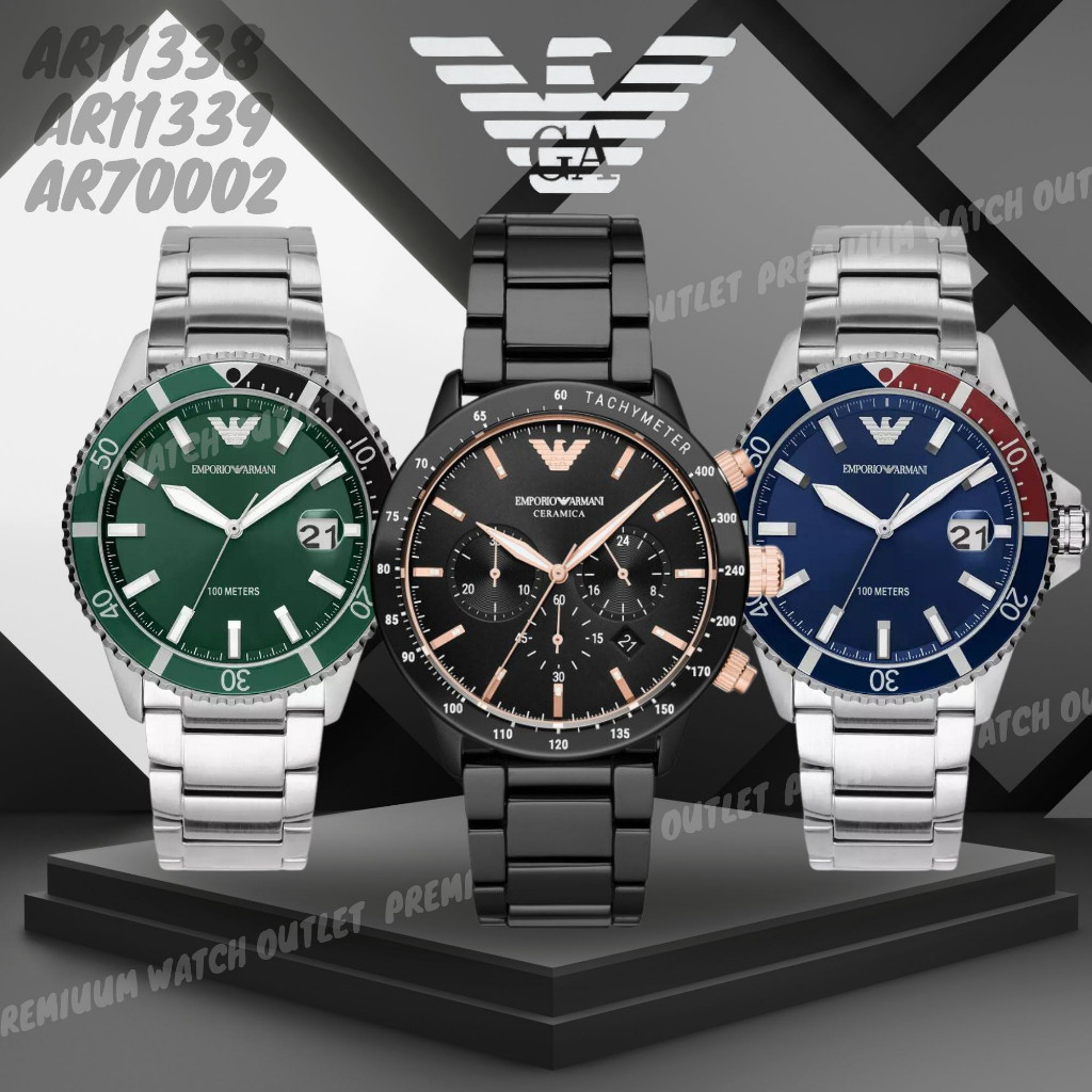 ♞,♘,♙OUTLET WATCH นาฬิกา Emporio Armani OWA352 นาฬิกาข้อมือผู้ชาย นาฬิกาผู้ชาย แบรนด์เนม Brand Arma