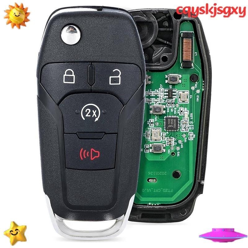 รถพลิกรีโมทกุญแจ 4 ปุ ่ มสมาร ์ ท 902MHz N5F-A08TDA 49 ชิปสําหรับ F250 F450 F550 Ranger cqyskjsgxy.