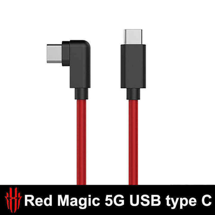 ❤ ZTE Red Magic 5G 55W PD Qucik ชาร์จเร็ว5a สายเคเบิล Type-C แบบคู่ USB 1